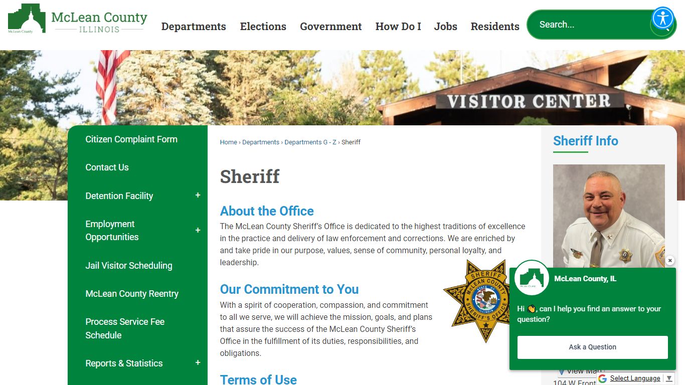 Sheriff | McLean County, IL - Official Website